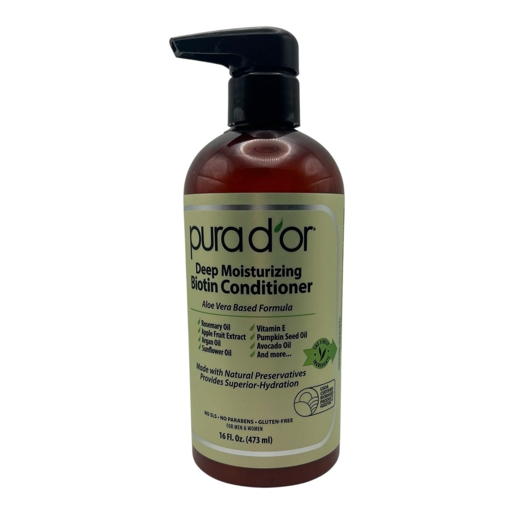 Pura D'or - Deep Moisturizing Biotin Conditioner (16 oz) - Aloe Vera Based